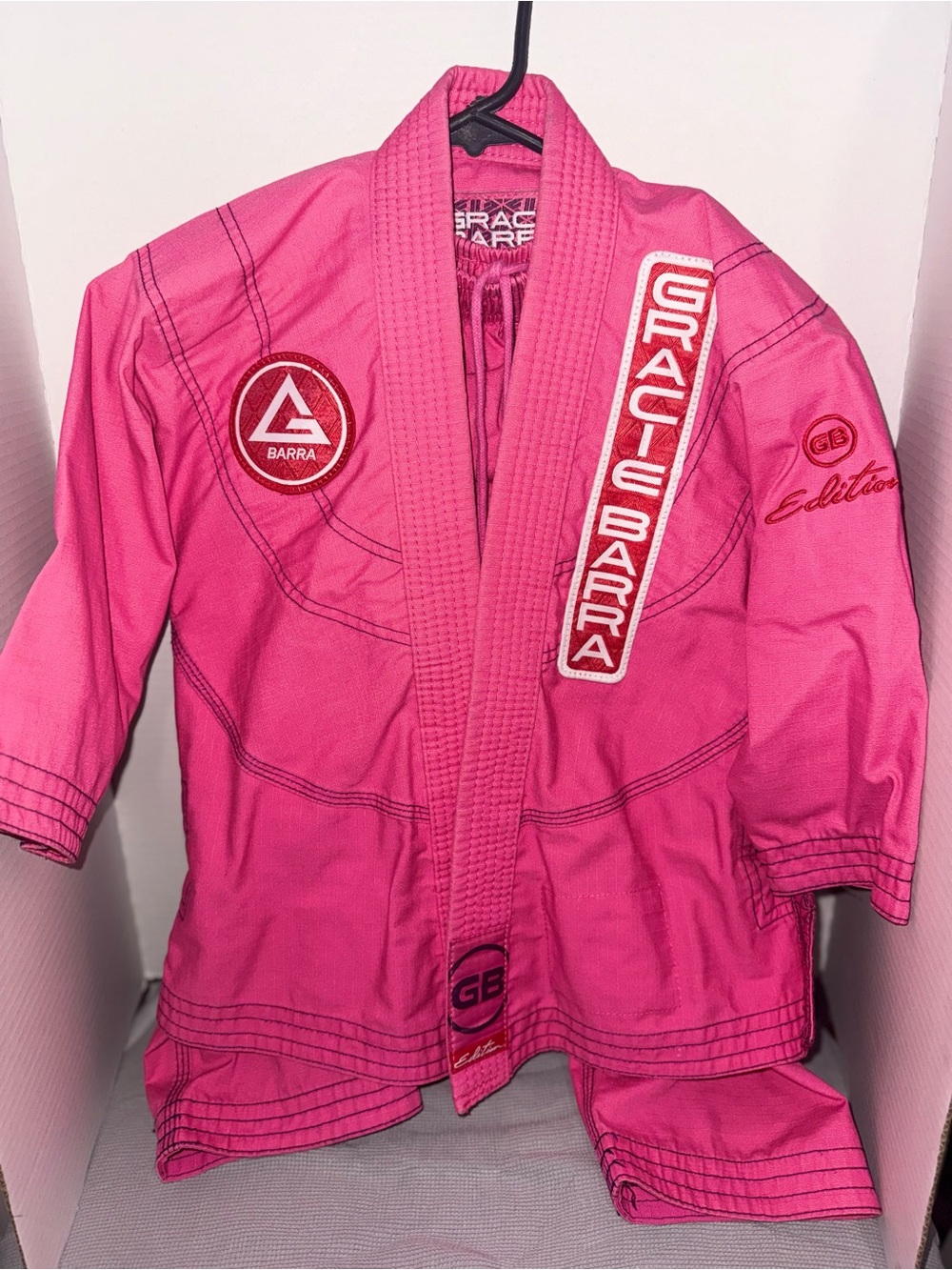 Gracie Barra Kids Pink Gi Y2 GB Edition BJJ Jiu Jitsu